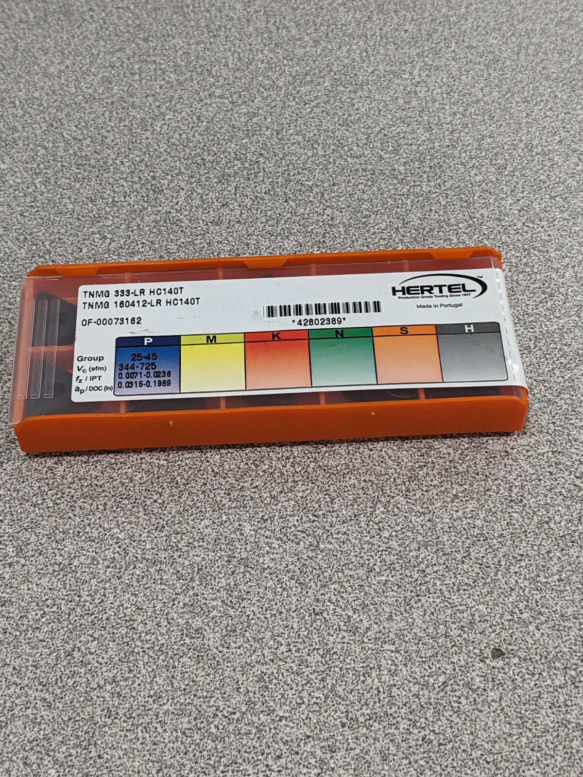 HERTEL Turning Insert: TNMG 333LR HC140T, Solid Carbide Qty 10 1002214