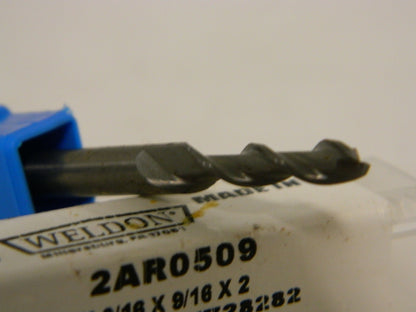 Weldon End Mill 1/2" Dia. x 1-1/4" LOC 4FL TiCN Carbide 2AR0509