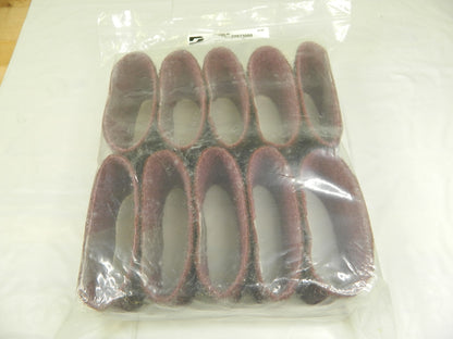 DYNABRADE Abrasive Belt: 3 Wide, 10-11/16 Long, Aluminum Oxide Qty 10 89212