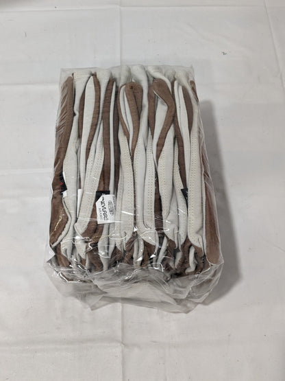 MCR SAFETY Cowhide Leather Work Gloves: Memphis 3204, Sz L Qty 12 3204L