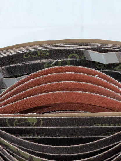 3M Abrasive Belt 1/2" W, 18" OAL, 60G, Ceramic Aluminum Oxide Qty 50 7