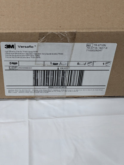 3M Pack of (5), Particulate Protection PAPR HEPA Filters 7100028247