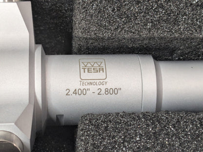 TESA Brown &amp; Sharpe Mechanical Inside Micrometer 2.400" to 2.800"