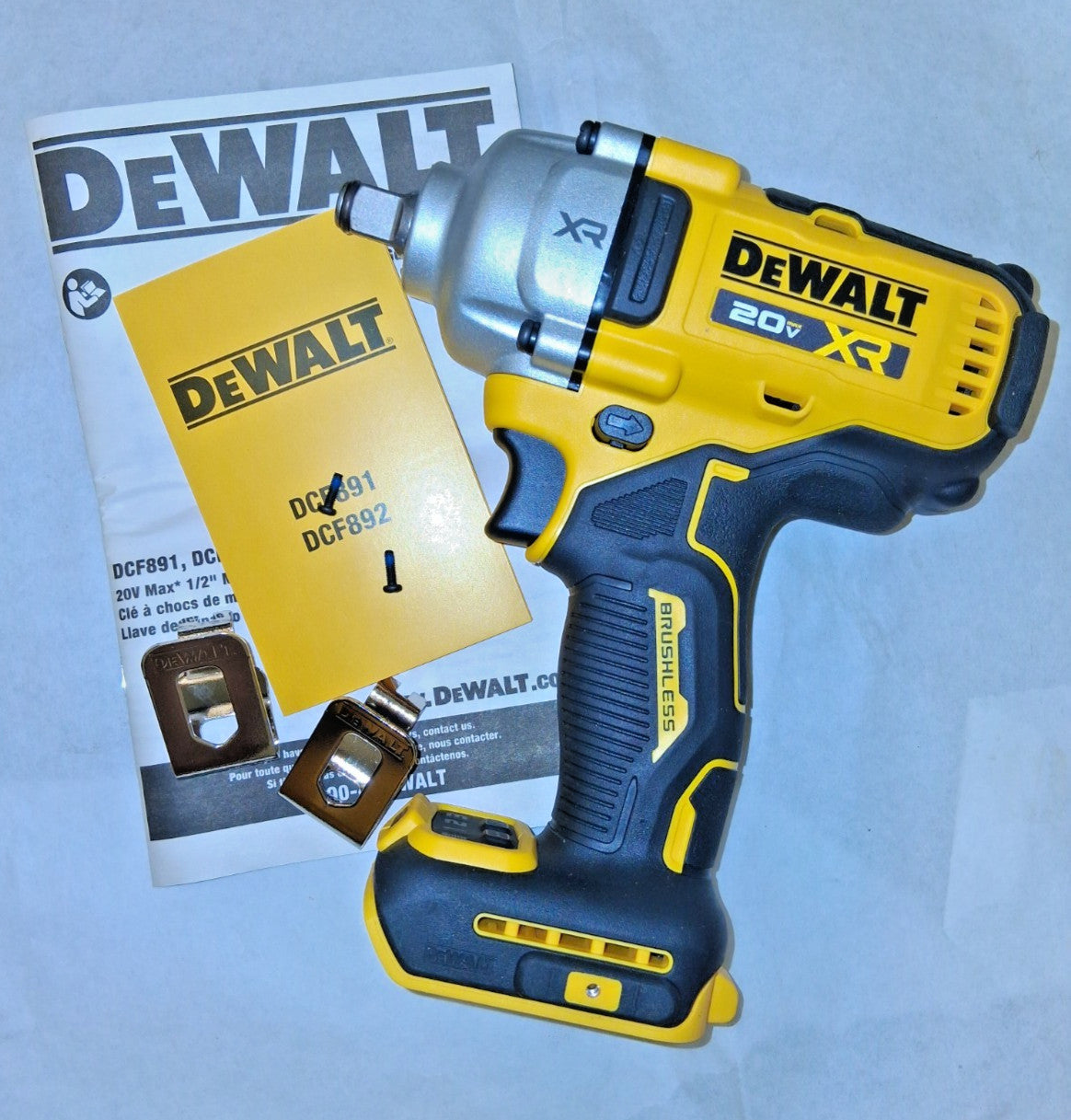 DeWALT Impact Wrench With Hog Ring Anvil 20V Max XR 1/2" Mid-Range DCF891B