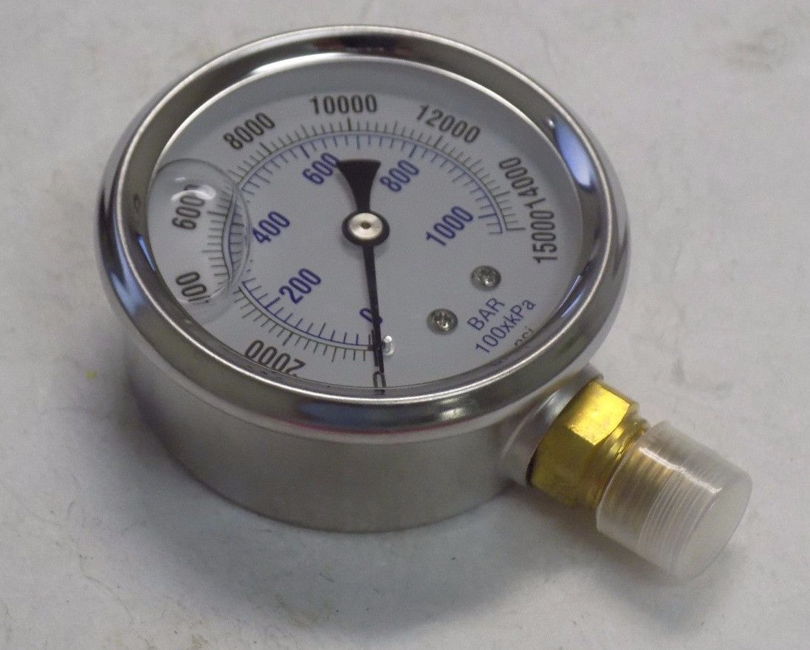 WorkSmart 2-1/2" Face Liquid Gauge #WS-MH-HPC1-039