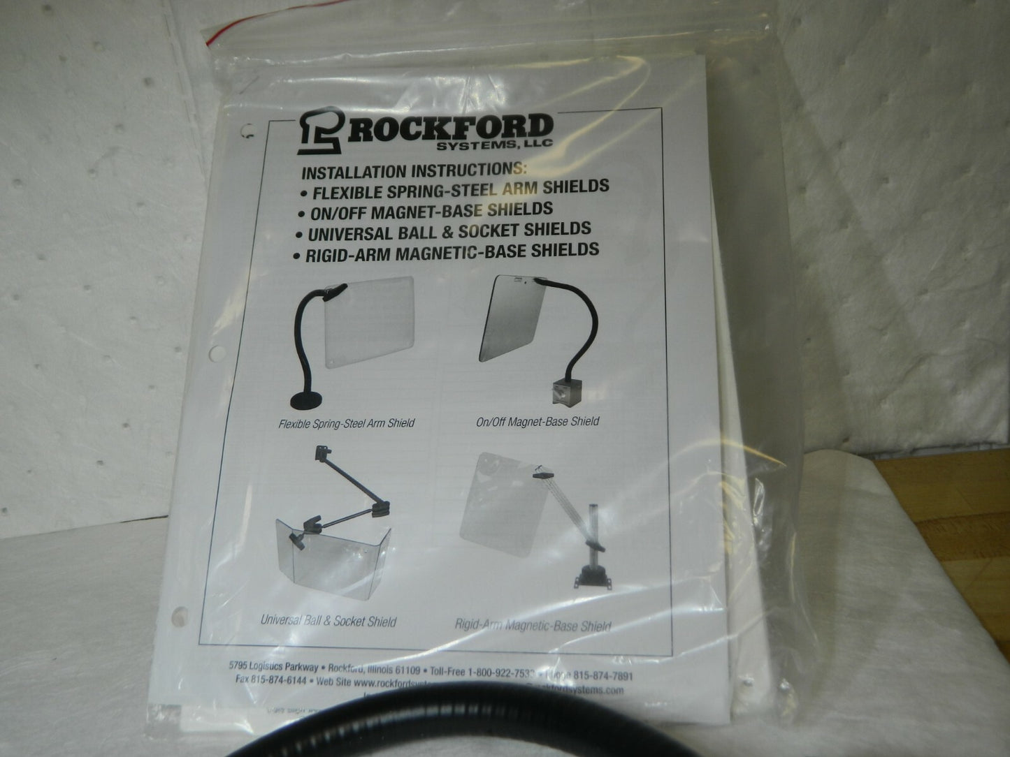 Rockford Systems Polycarbonate Flat Shield 10"x12"x1/4" 24"