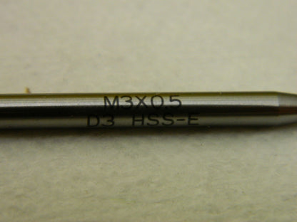 Kennametal Spiral Point Taps 2 Pack M3x0.50 Metric Coarse 3FL D3 HSS 2214823