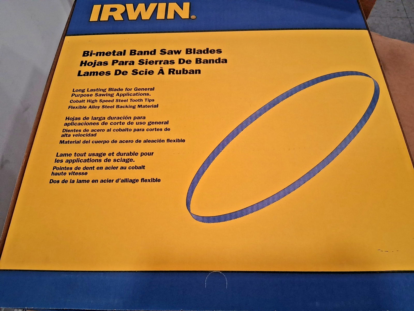 Irwin Blades Welded Bandsaw Blade 13ft 6" Long x 1" Wide 87848IBB134115