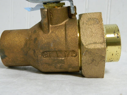 Apollo Bronze Single Union Ends Ball Valve 1-1/2" Pipe Standard Port 70LF40