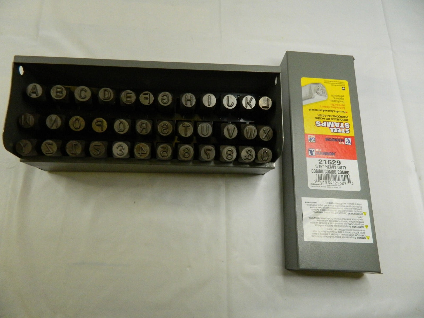 C.H. HANSON 36 Piece, 5/16 Character Steel Stamp Set 21629