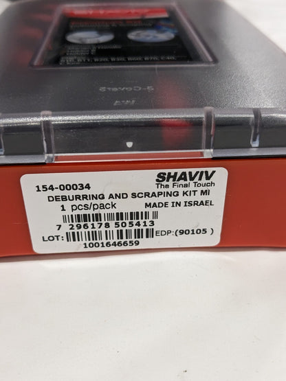 SHAVIV Hand Deburring Tool Set: Deburring & Scraping & HSS 154-00034
