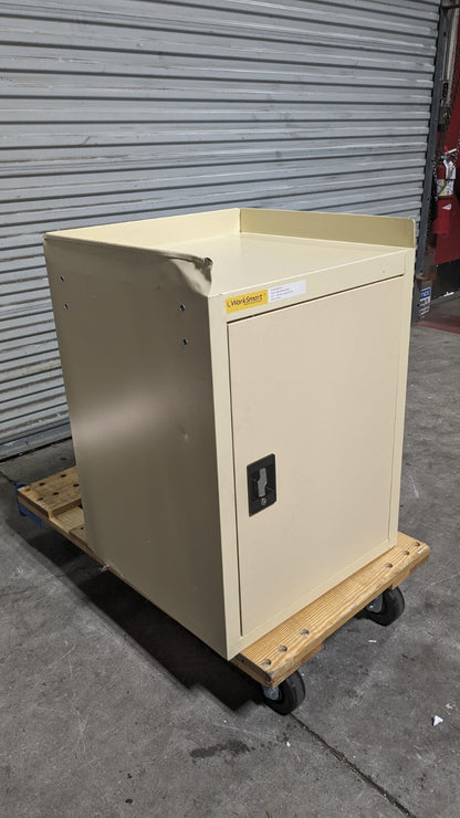 Mobile Bench Work Center 22" OAD 1 Shelf Steel Body Damaged
