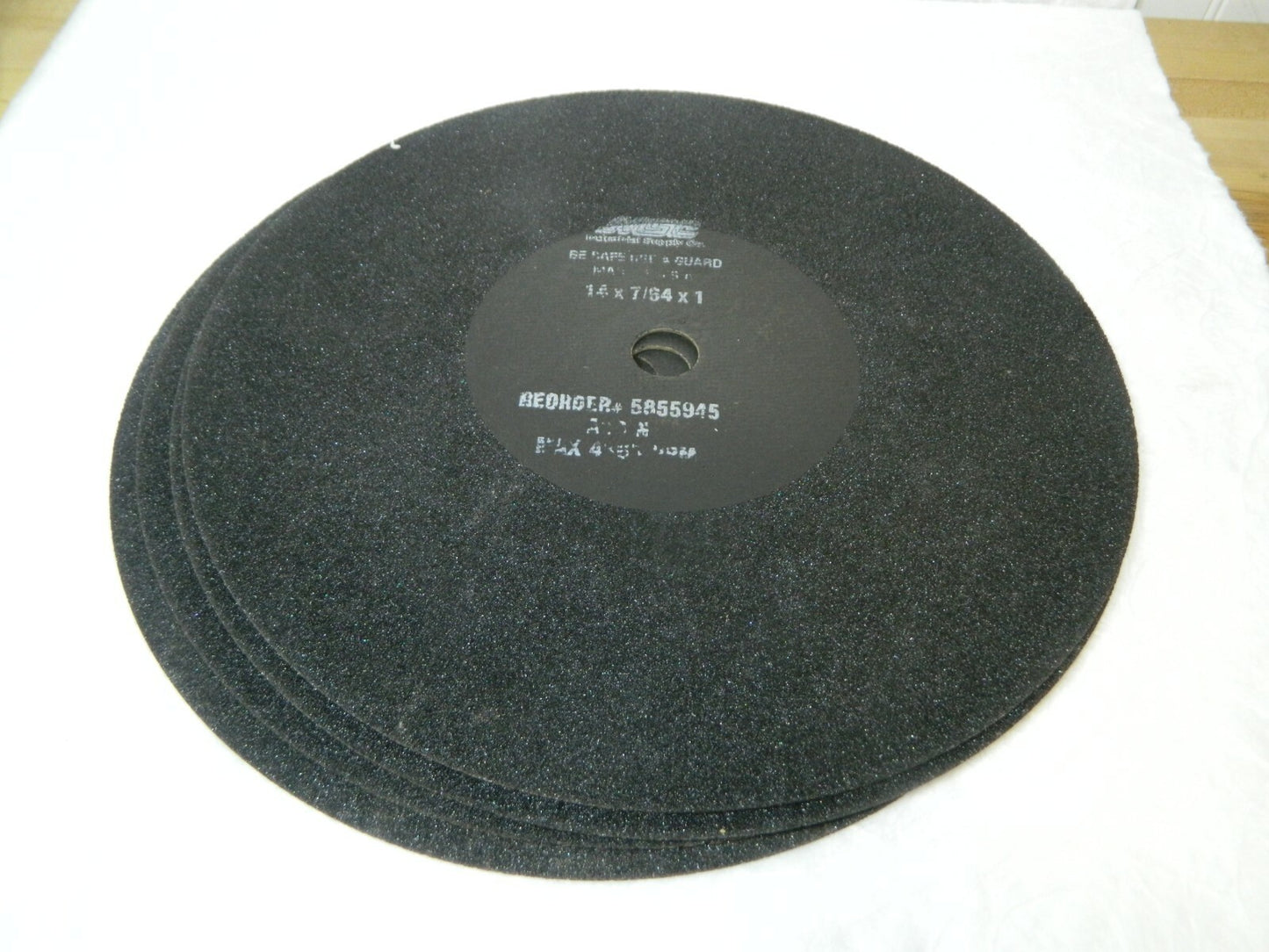 Aluminum Oxide Cutoff Wheels 14" x 7/64" x 1" Hole 36 Grit Qty 4