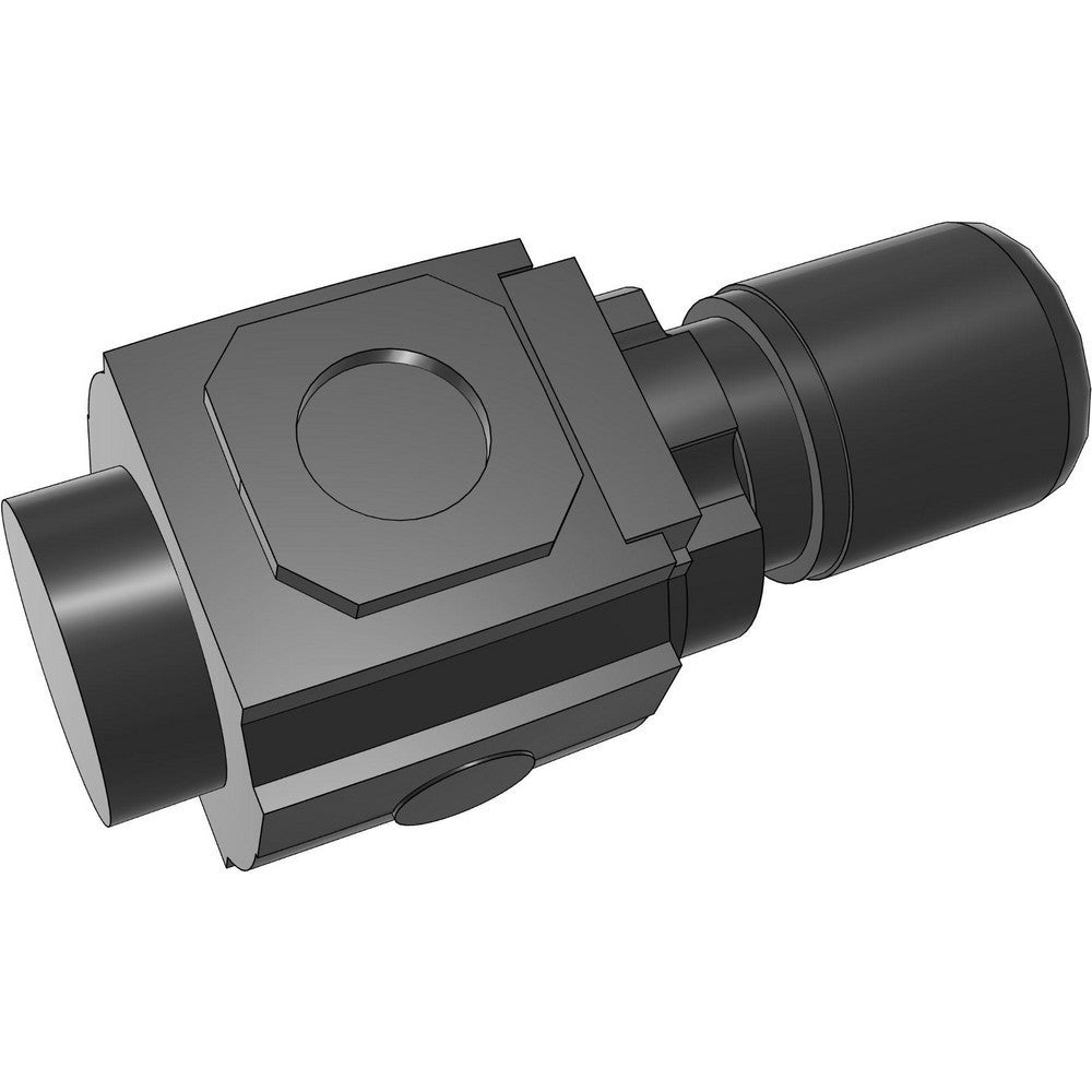 Norgren Compressed Air Regulator: 1/2" NPTF, 300 Max psi,  R73G-4AK-RMN