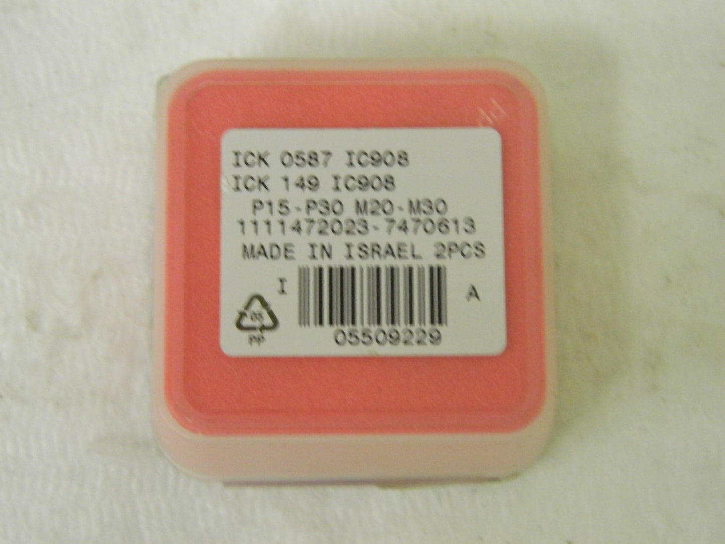 Iscar Carbide Replaceable Drill Tip ICK 0587 IC908 0.587" QTY 2 5509229