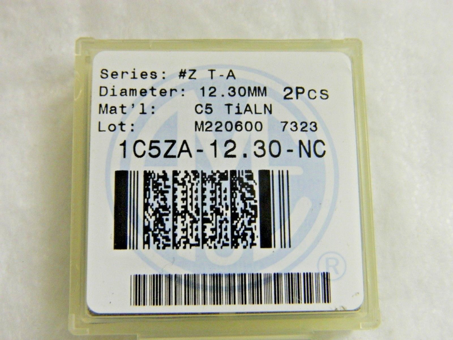 AME Spade Drill Inserts 12.30mm Diam x 3/32" Thick 132° Qty 2 1C5ZA-12.30-N