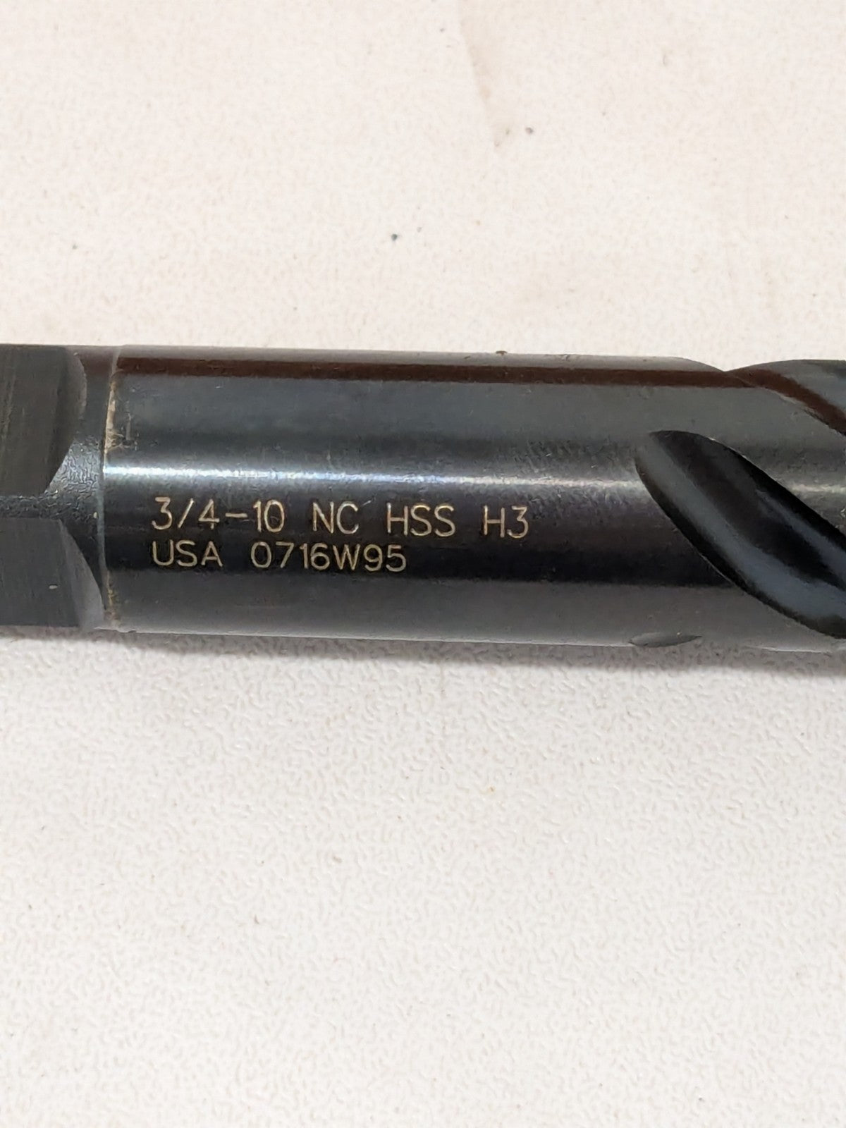 Hertel Spiral Flute Tap: 3/4-10, UNC, 4 Flute, Plug Chamfer, HSS, Oxide 09235482