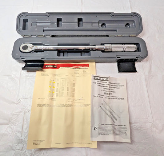 Proto Torque Wrench 3/8" Drive Size 20 - 100 Ft Lb. J6012C