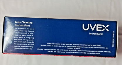 UVEX Livewire Safety Glasses Amber Sealed Anti-Fog Black Frame QTY3 S2602HS