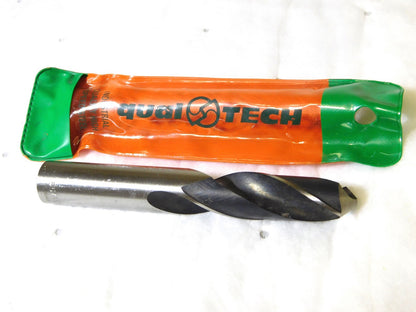 Qualtech HSS Screw Machine Drill Bit 55/64 Straight Shank Spiral Fl 3 LOC 6 L