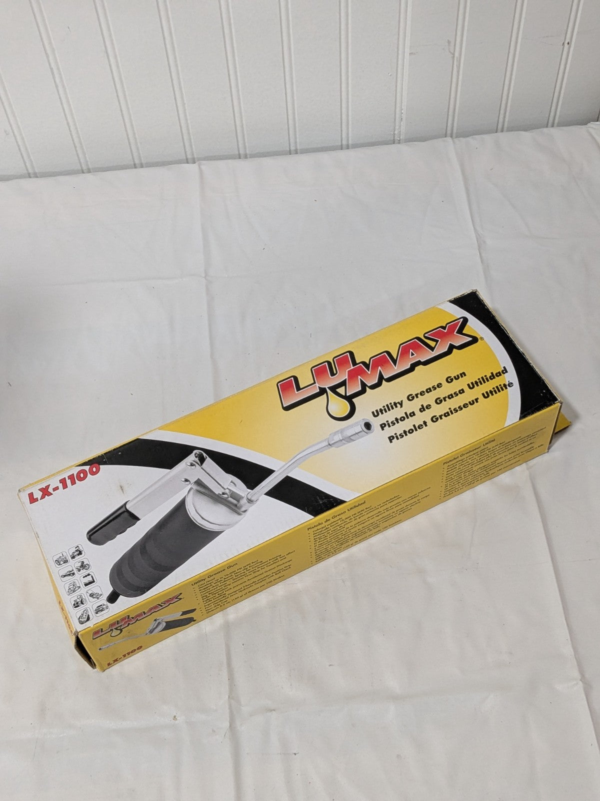 Lumax Manual Grease Gun: 10,000 psi, 14 oz Cartridge LX-1100
