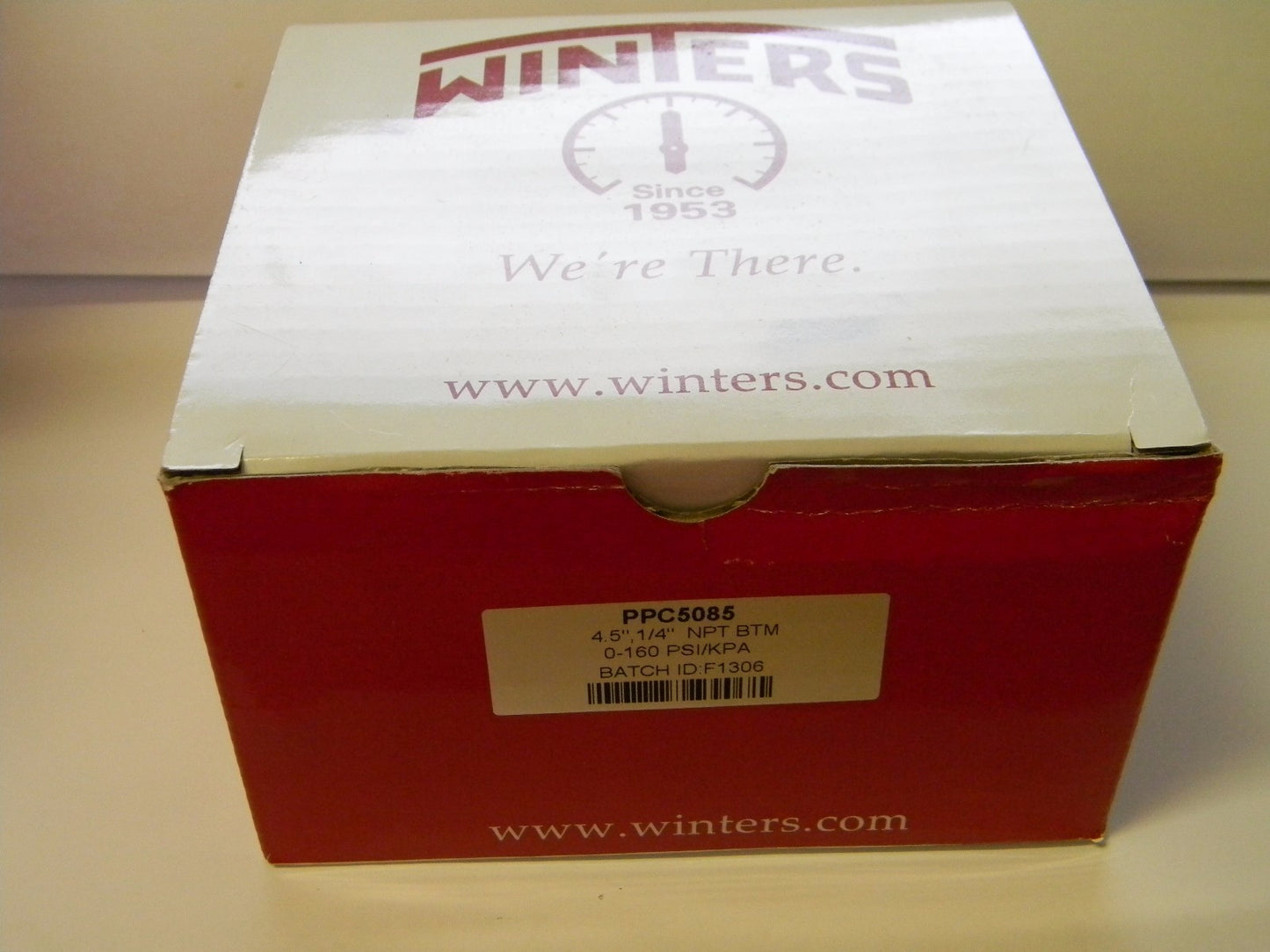 Winters Pressure Gauge  4-1/2" x 1/4" 0 to 160 Scale Range #PPC5085