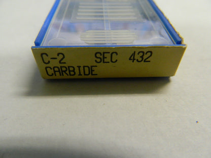 Korloy SEC432 C2, Square, Indexable Carbide Milling Insert Pack of 10 RL