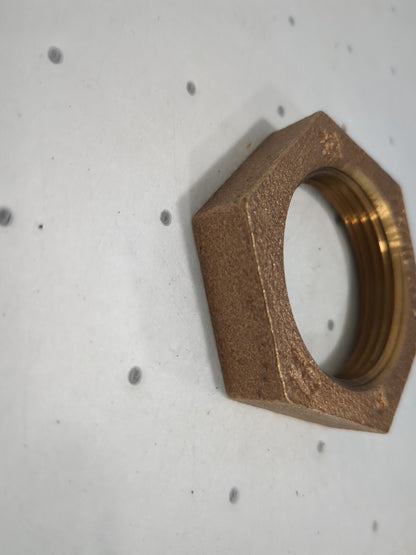MERIT BRASS Brass Pipe Locknut 1-1/4" Fitting Threaded FNPT Class 125 X119-20