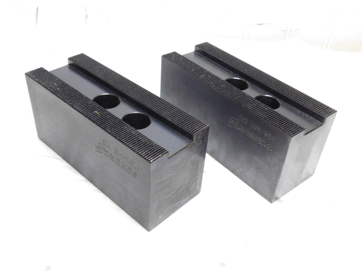 Schunk INCOMPLETE 2 Piece Square Soft Lathe Chuck Jaws KM-WB 126 132131