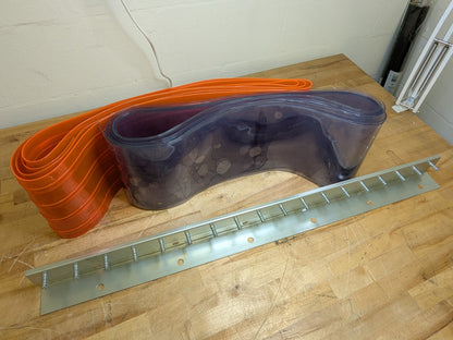 TMI Strip Door Kit PVC Clear Smooth fits 3 Ft. x 7 Ft. Doors 8" Strip Width