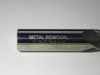 Metal Removal 7/16" x 7/16" x 7/8" x 2-1/2" 3FL Carbide End