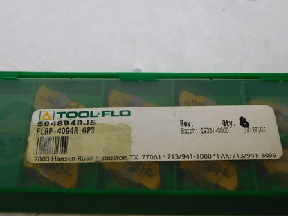 Tool-Flo Carbide Grooving Inserts 8Pk FLRP4094R Grade-GP3 594894RJ5