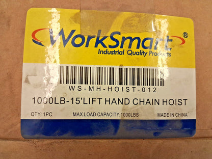 Pro-Source Manual Hand Chain Hoist 1000lb Capacity 37418340