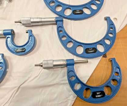 Fowler 12 Piece Outside Micrometer Set 0 - 12" Range 52-215-012-1 PARTS/REPAIR
