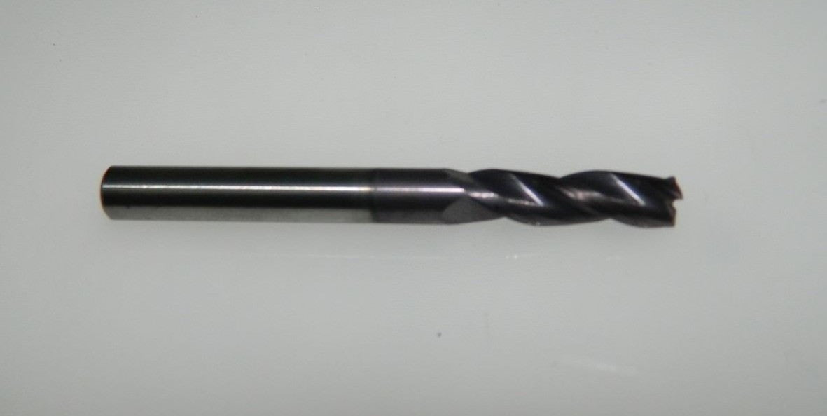 Metal Removal Corner Radius End Mill 1/4" Mill Diam 0.015 to 0.020" 3F