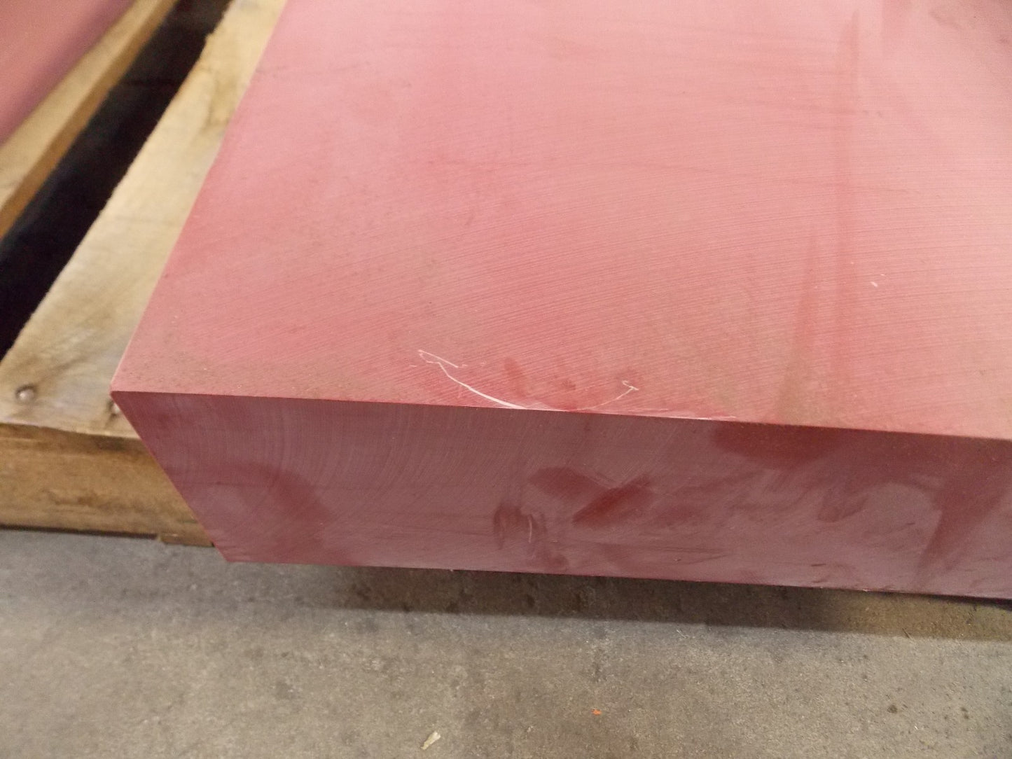 Pro-Grade Hard Polyurethane Plastic Sheet 1000 x 500 x 100 mm Red 77936474