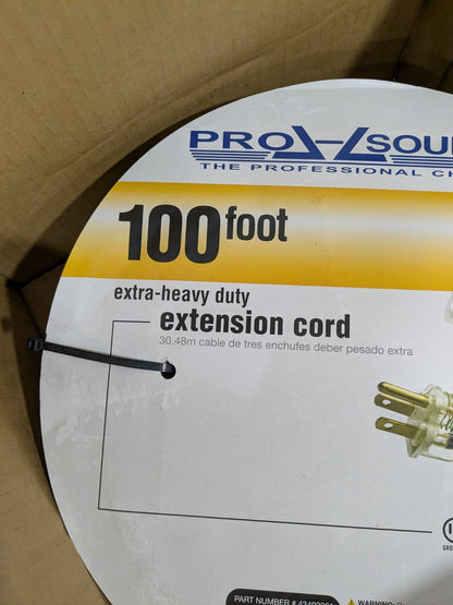 PRO-SOURCE Outdoor Extension Cord  100', 10/3 Gauge/Conductors PS-AZB0010