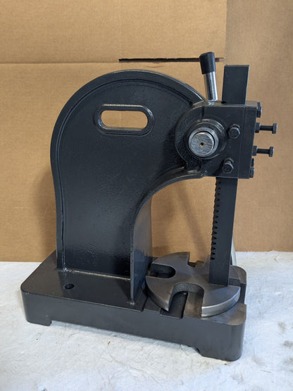 Single Leverage Manual Arbor Press 2 Ton Pressure 14" Stroke 1-5/8" Ra