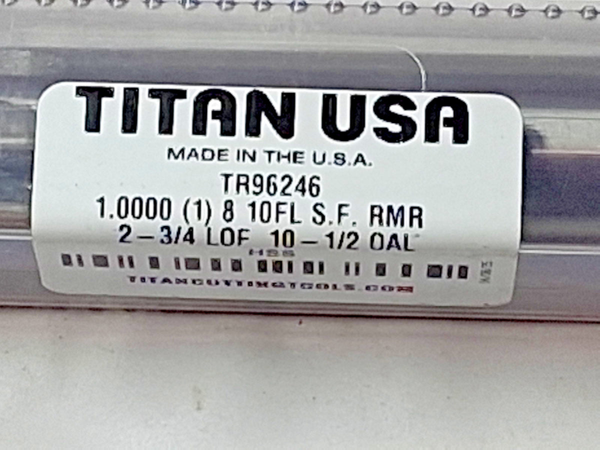 Titan  Straight fL Chucking Reamer HSS 10-1/2" OAL 2-3/4" FL Length TR96246