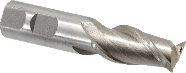 Interstate 7/8"  7/8" Shank Diam 4-1/8" OAL 2 Fl HSS Square End Mill QTY 2