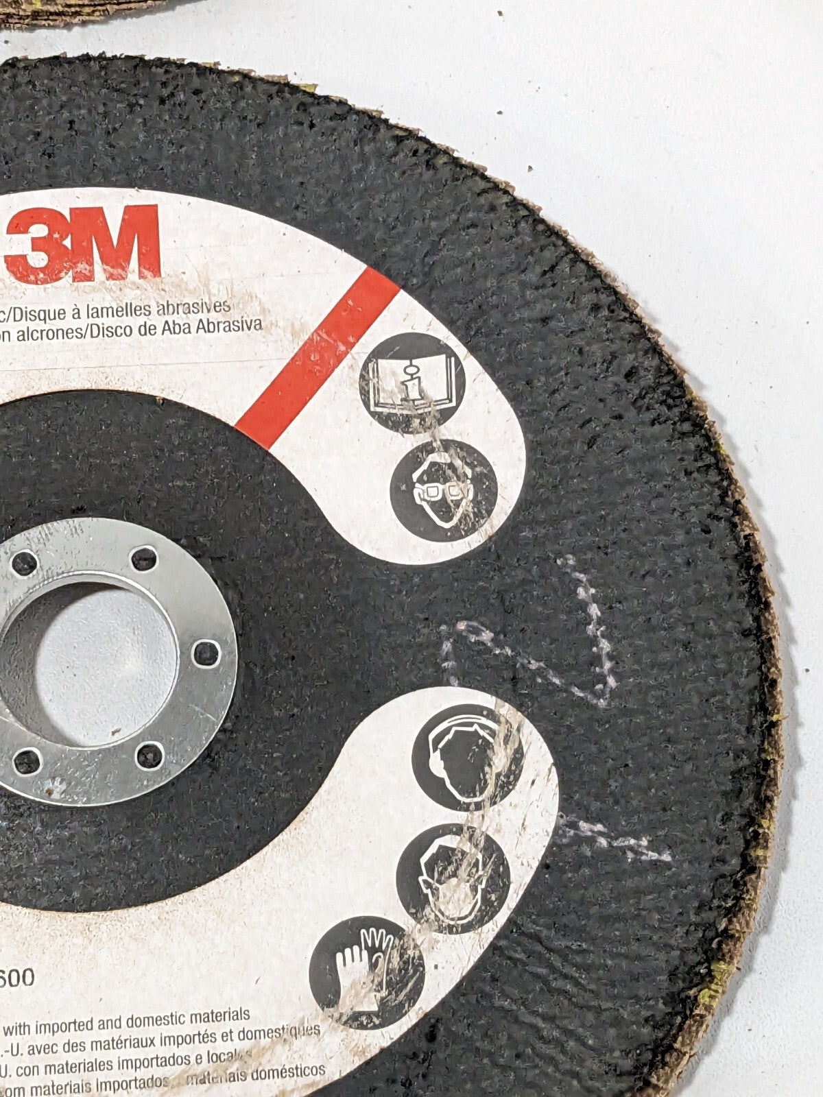 3M Coated Zirconia Alumina Flap Disc 7" Diam x 7/8" Hole QTY 4 28930