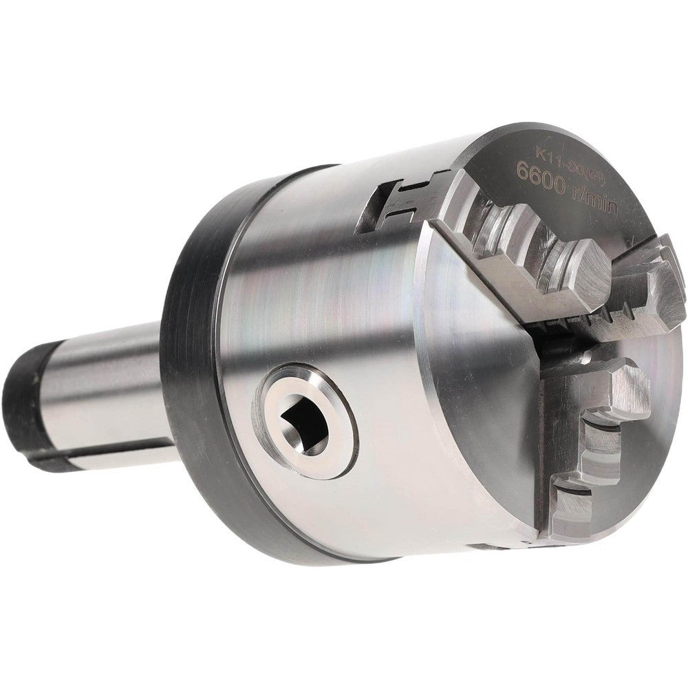 Interstate Manual Lathe Chuck: 3", 3 Jaw, Self-Centering 09670522