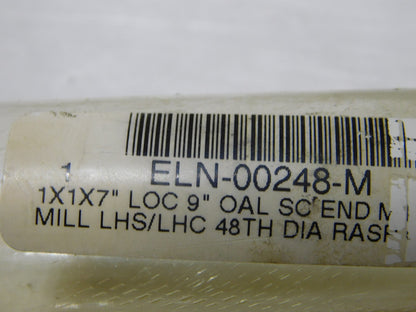 Interstate Solid Carbide Rasp Cut End Mill 1 Dia LHS/LHC 9 OAL & LOC B000248A