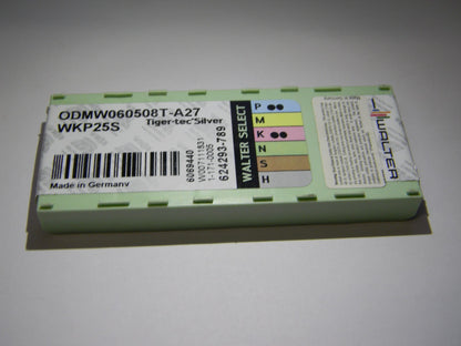 Walter ODMW060508 A27 Grade WKP25S Carbide Milling Insert QTY 10  6069440