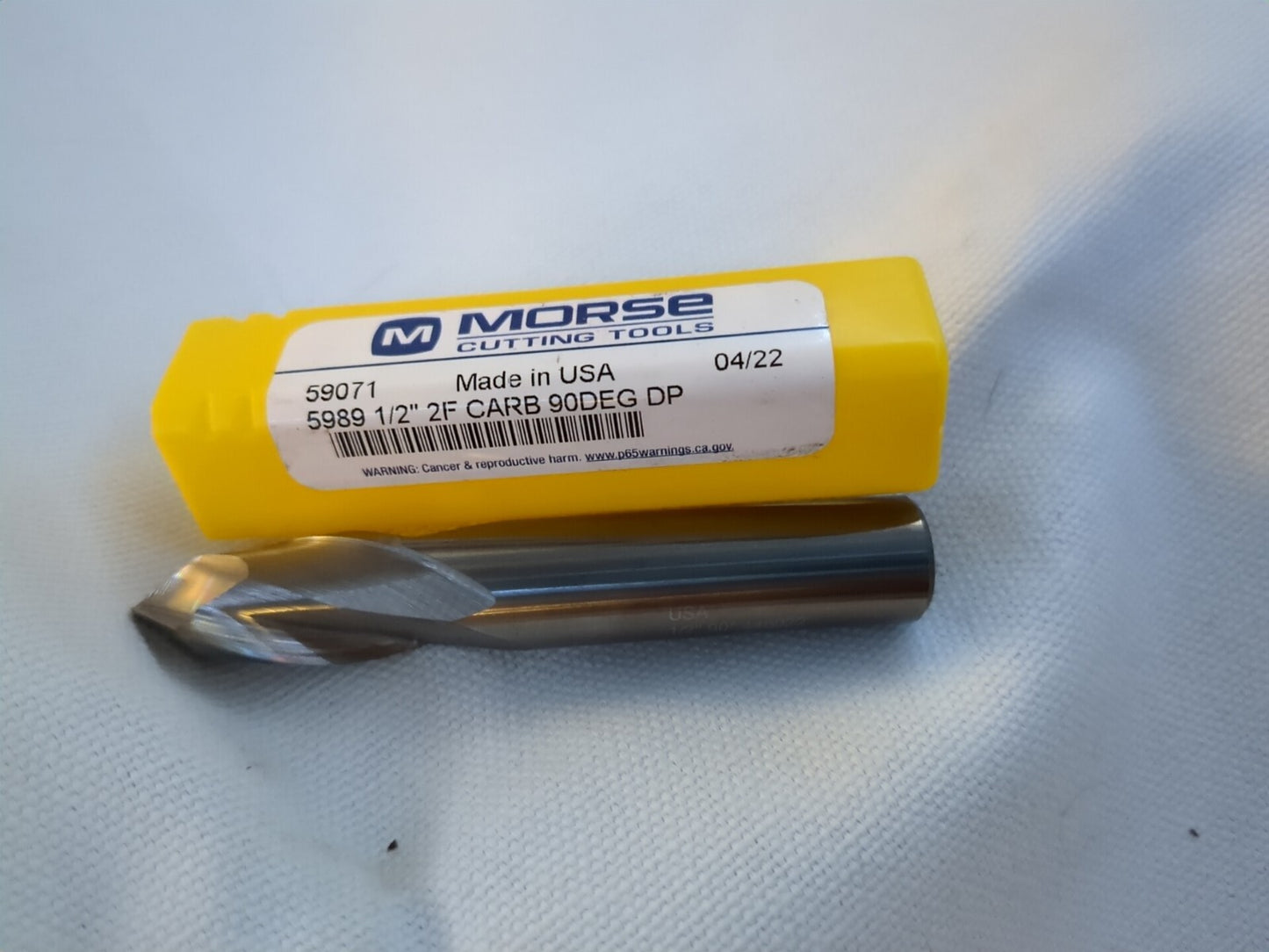 MORSE Drill Mill, 1/2 in Dia x 3 in L, 90 deg, 2 Fl 59071