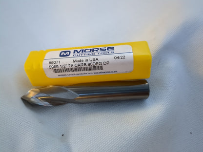 MORSE Drill Mill, 1/2 in Dia x 3 in L, 90 deg, 2 Fl 59071
