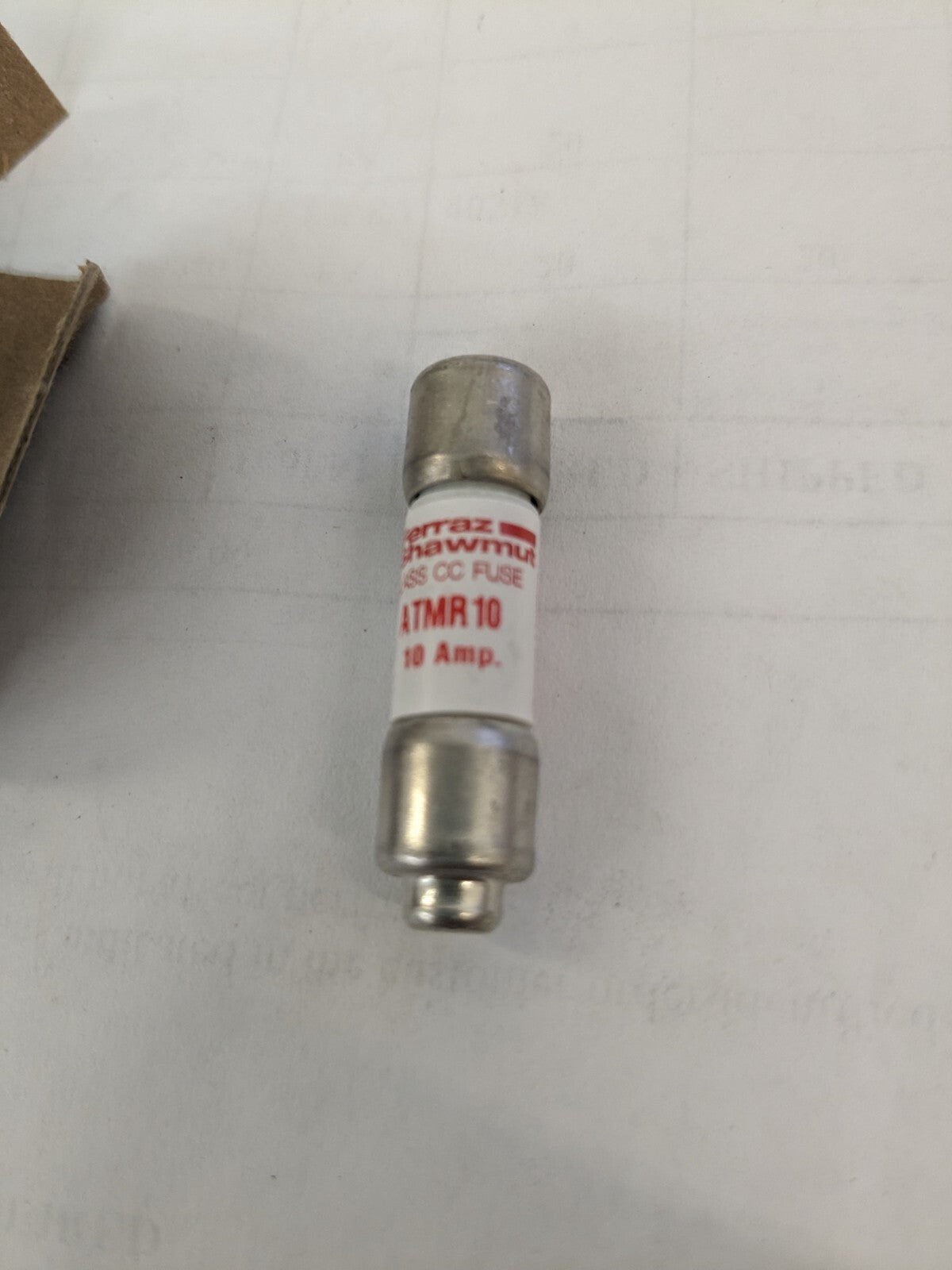 FERRAZ SHAWMUT 10pk Cylindrical Fast-Acting Fuse: CC, 10 A, 10.3 mm Dia ATMR10