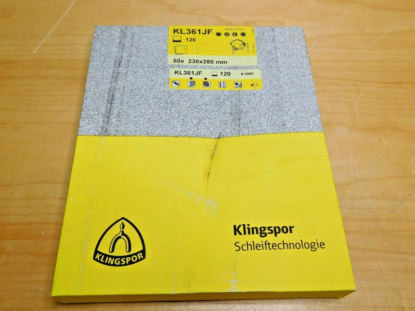 Klingspor Aluminum Oxide Sanding Sheets 9" x 11" Grit 120 KL361Jf Qty