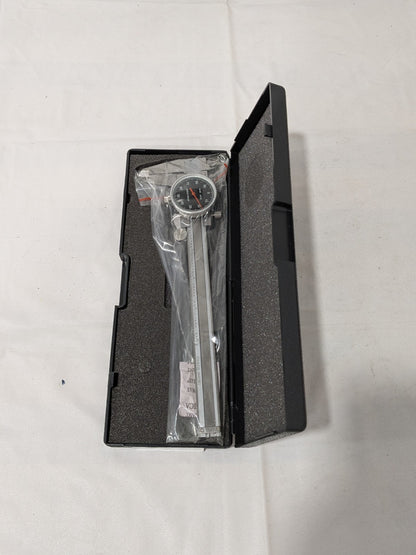 Dial Caliper: 6", 0.001" Graduation, 0.1" per Revolution, Steel J