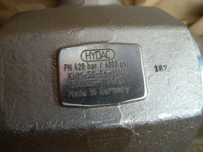 HYDAC Full Port Manual Ball Valve: 2 Pipe, Full Port 2060307